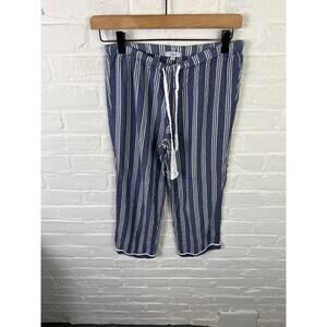 Rails Women's Pajama Pant Drawstring Waist Brooke Stripe Blue White Size XS
